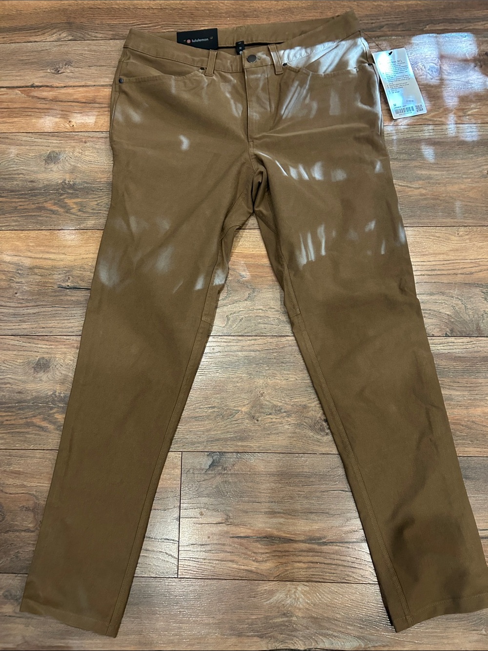 lululemon athletica ABC Slim Pant in Camel Brown